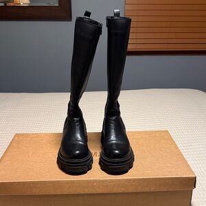 Steve Madden Black Knee-High Boots